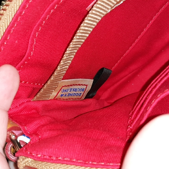 DOONEY & BOURKE "Sullivan" Coated Cotton Lexi Pouchette Stripped Crossbody - Picture 12 of 13